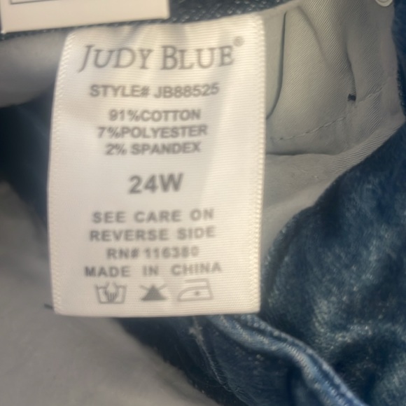 New Judy Blue Skinny Fit High Waist with Tummy Control Denim Jeans size 24W - Picture 2 of 2